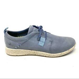 SuperFeet Birch leather lace up sneaker folkstone gray